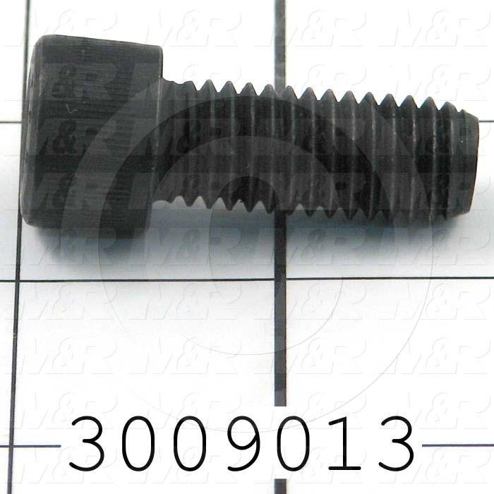 Machine Screws, Socket Head, Steel, Thread Size 1/2-13, Screw Length 1 1/4 in., Full Thread Length, Right Hand, Black Electro Polyseal