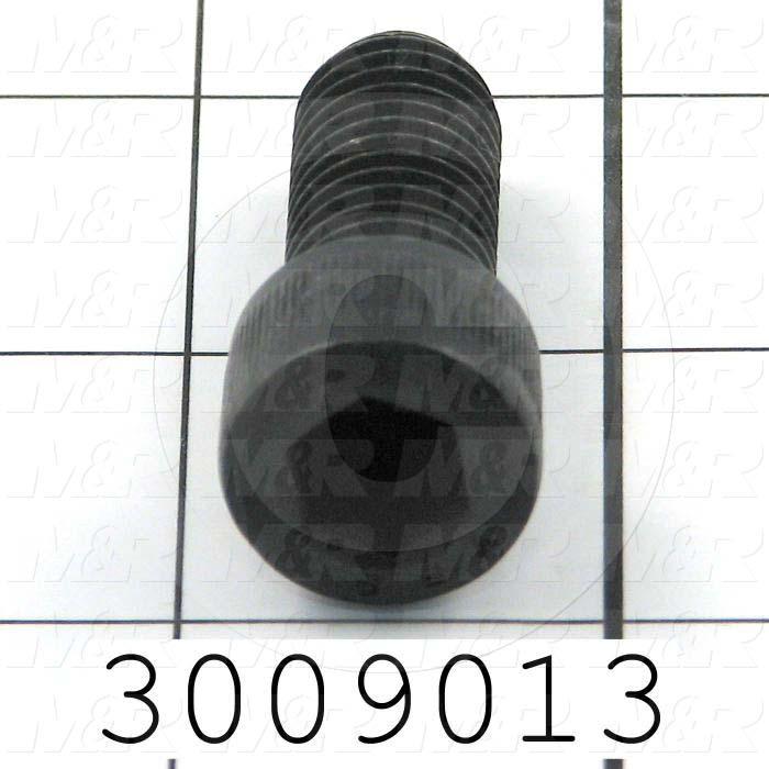 Machine Screws, Socket Head, Steel, Thread Size 1/2-13, Screw Length 1 1/4 in., Full Thread Length, Right Hand, Black Electro Polyseal