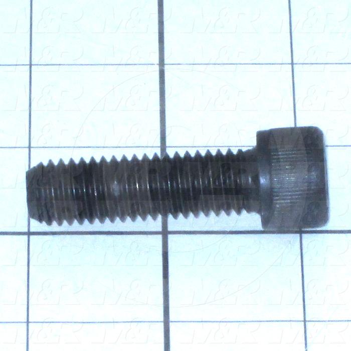 Machine Screws, Socket Head, Steel, Thread Size 1/2-13, Screw Length 1 3/4", Full Thread Length, Right Hand, Black Oxide