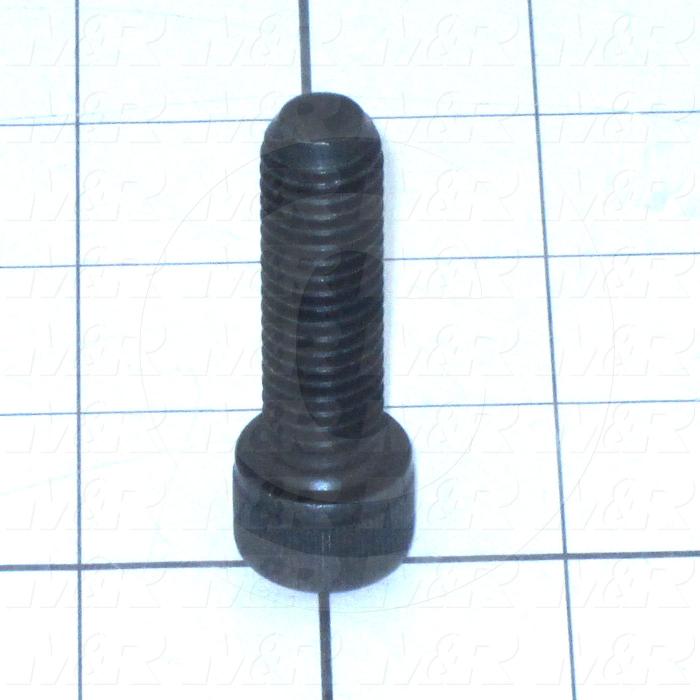 Machine Screws, Socket Head, Steel, Thread Size 1/2-13, Screw Length 1 3/4", Full Thread Length, Right Hand, Black Oxide