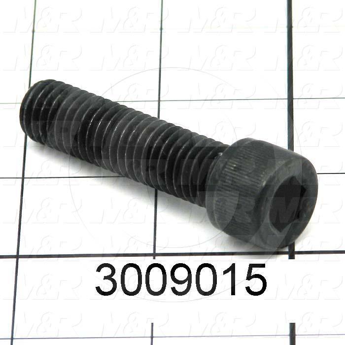 Machine Screws, Socket Head, Steel, Thread Size 1/2-13, Screw Length 2.00 in., Full Thread Length, Right Hand, Black Oxide