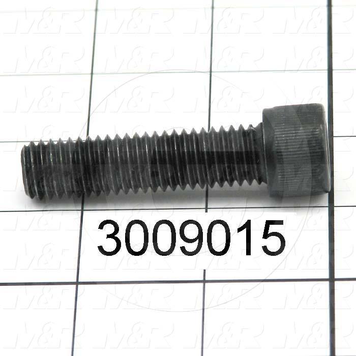 Machine Screws, Socket Head, Steel, Thread Size 1/2-13, Screw Length 2.00 in., Full Thread Length, Right Hand, Black Oxide