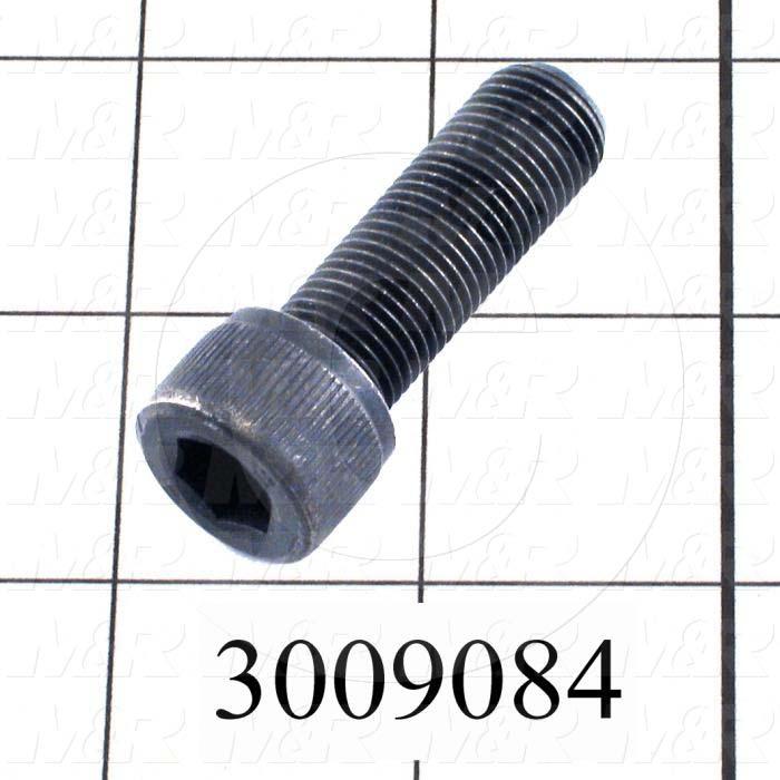 Machine Screws, Socket Head, Steel, Thread Size 1/2-20, Screw Length 1 1/2 in., Full Thread Length, Right Hand, Black Oxide