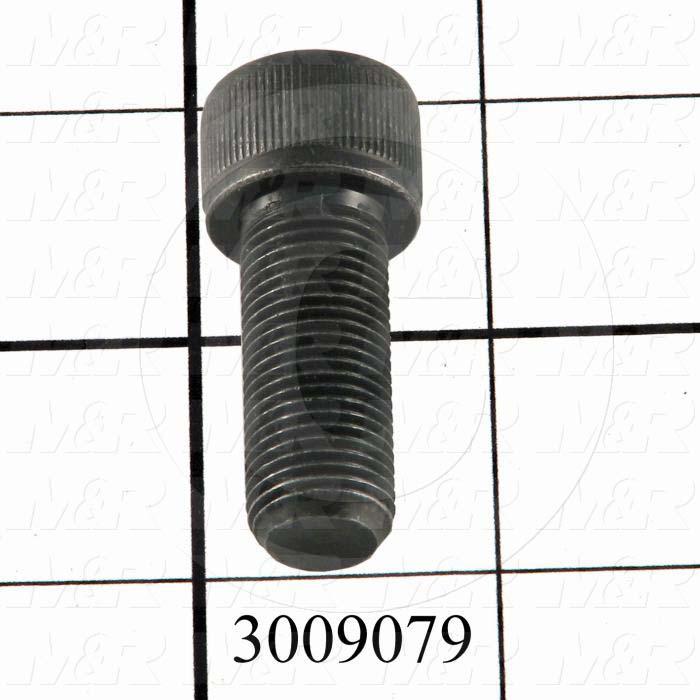 Machine Screws, Socket Head, Steel, Thread Size 1/2-20, Screw Length 1 1/4 in., Full Thread Length, Right Hand, Black Oxide