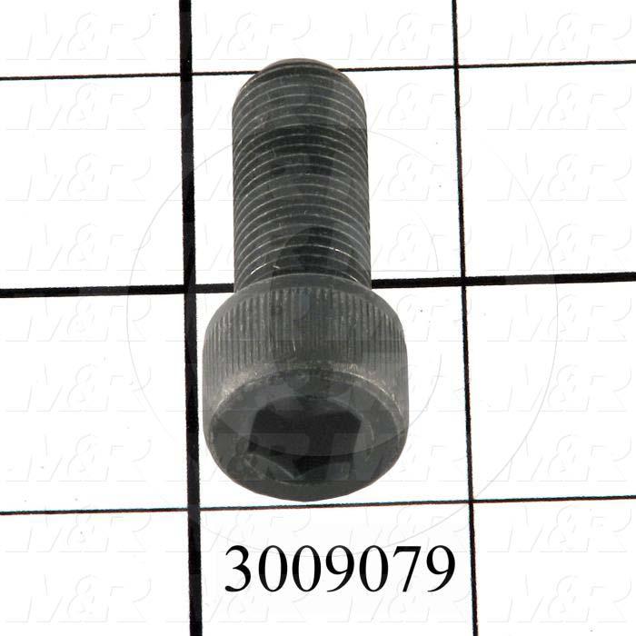 Machine Screws, Socket Head, Steel, Thread Size 1/2-20, Screw Length 1 1/4 in., Full Thread Length, Right Hand, Black Oxide