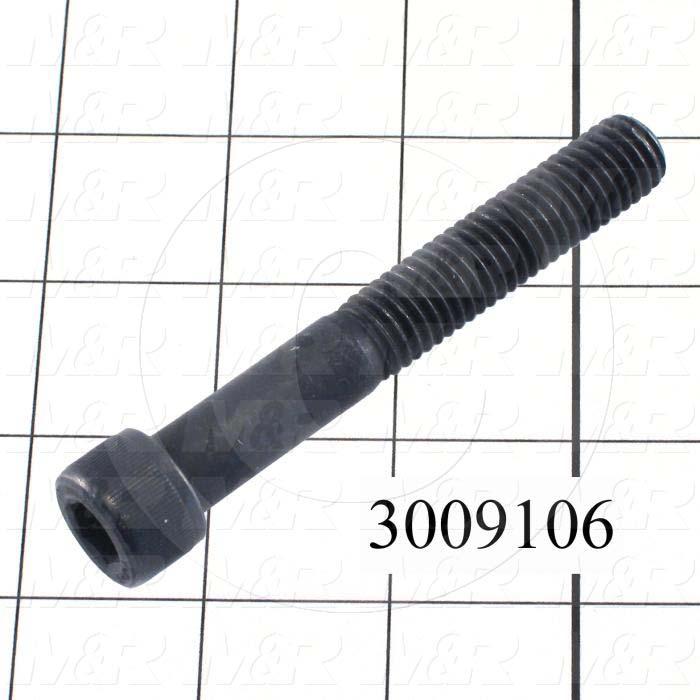 Machine Screws, Socket Head, Steel, Thread Size 1/2-20, Screw Length 3 in., Partial Thread Length, Right Hand, Black Oxide