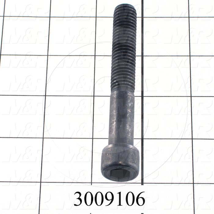 Machine Screws, Socket Head, Steel, Thread Size 1/2-20, Screw Length 3 in., Partial Thread Length, Right Hand, Black Oxide