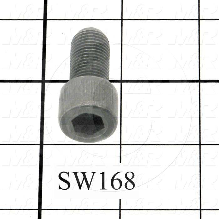 Machine Screws, Socket Head, Steel, Thread Size 1/4"-20, Screw Length 1", 1.00" Thread Length, Right Hand, Black Oxide