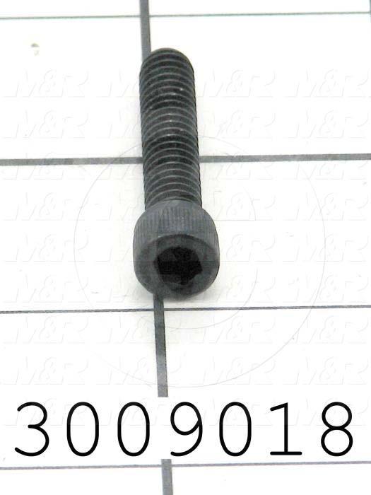 Machine Screws, Socket Head, Steel, Thread Size 1/4"-20, Screw Length 1 1/4 in., Full Thread Length, Right Hand, Black Electro Polyseal