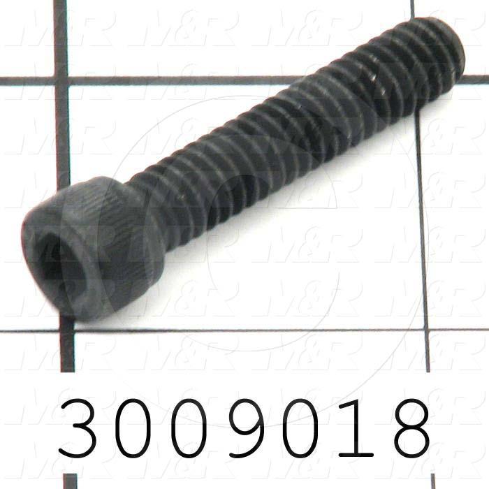 Machine Screws, Socket Head, Steel, Thread Size 1/4"-20, Screw Length 1 1/4 in., Full Thread Length, Right Hand, Black Electro Polyseal