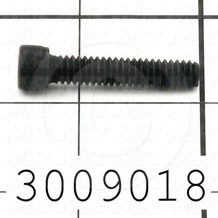 Machine Screws, Socket Head, Steel, Thread Size 1/4"-20, Screw Length 1 1/4 in., Full Thread Length, Right Hand, Black Electro Polyseal