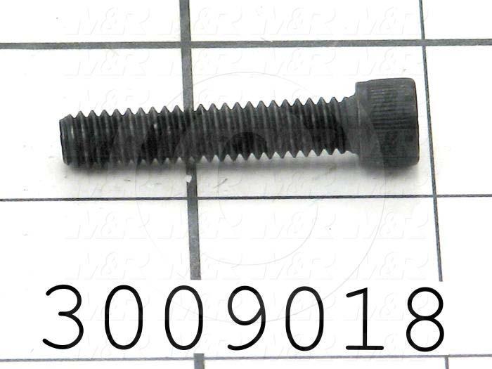 Machine Screws, Socket Head, Steel, Thread Size 1/4"-20, Screw Length 1 1/4 in., Full Thread Length, Right Hand, Black Electro Polyseal
