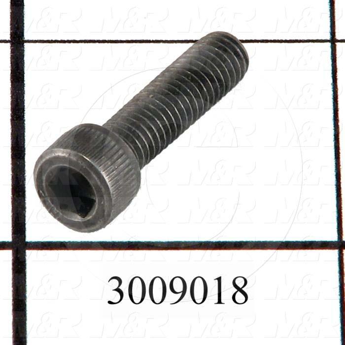 Machine Screws, Socket Head, Steel, Thread Size 1/4-20, Screw Length 1 1/4 in., Full Thread Length, Right Hand, Black Electro Polyseal