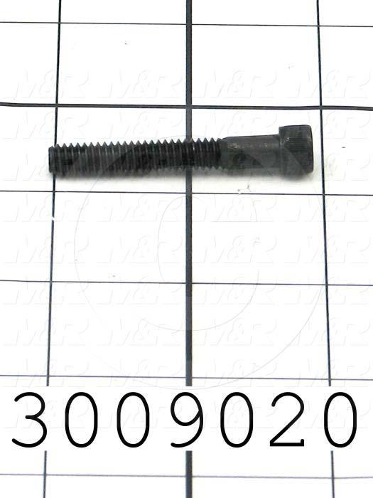 Machine Screws, Socket Head, Steel, Thread Size 1/4"-20, Screw Length 1 3/4", Partial Thread Length, Right Hand, Black Oxide