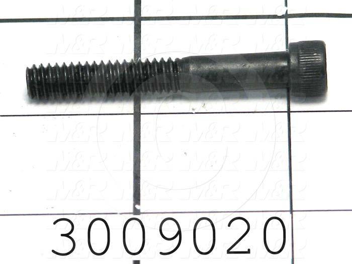 Machine Screws, Socket Head, Steel, Thread Size 1/4"-20, Screw Length 1 3/4", Partial Thread Length, Right Hand, Black Oxide