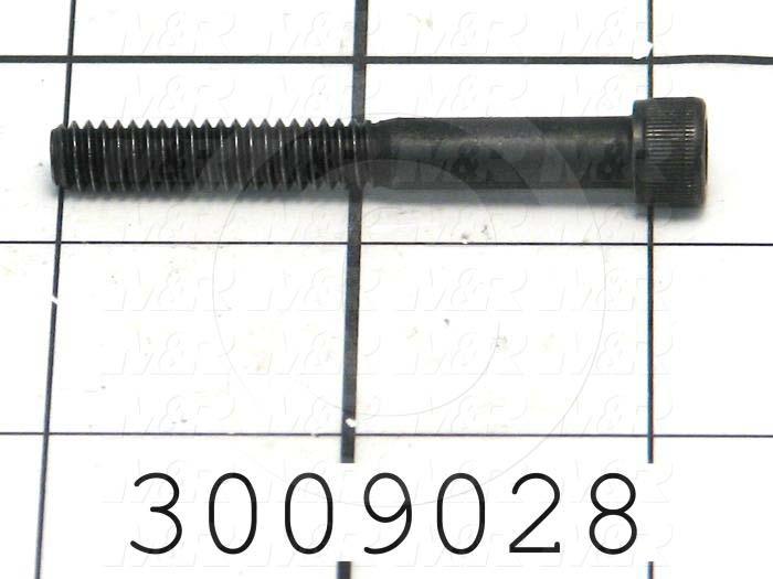 Machine Screws, Socket Head, Steel, Thread Size 1/4"-20, Screw Length 2.00 in., Partial Thread Length, Right Hand, Black Oxide