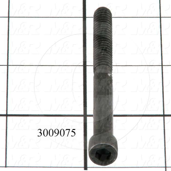 Machine Screws, Socket Head, Steel, Thread Size 1/4"-20, Screw Length 2 1/2", Partial Thread Length, Right Hand, Black Oxide