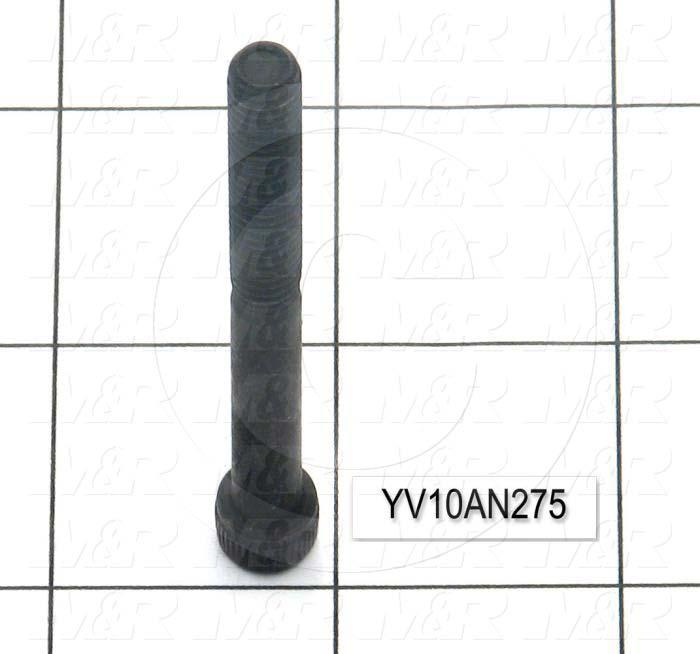 Machine Screws, Socket Head, Steel, Thread Size 1/4"-20, Screw Length 2 3/4", 1.25" Thread Length, Right Hand, Black Oxide