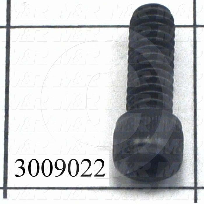 Machine Screws, Socket Head, Steel, Thread Size 1/4"-20, Screw Length 3/4", Full Thread Length, Right Hand, Black Oxide