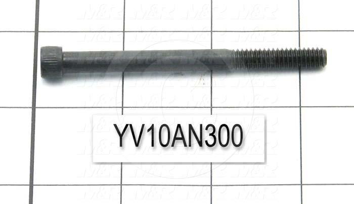 Machine Screws, Socket Head, Steel, Thread Size 1/4-20, Screw Length 3 in., 1.00" Thread Length, Right Hand, Black Oxide