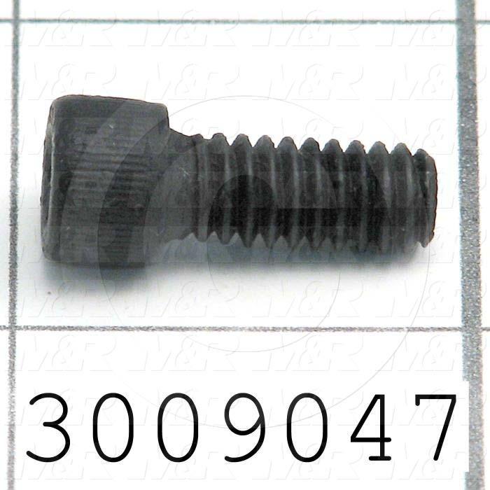 Machine Screws, Socket Head, Steel, Thread Size 1/4-20, Screw Length 5/8", Full Thread Length, Right Hand, Black Electro Polyseal