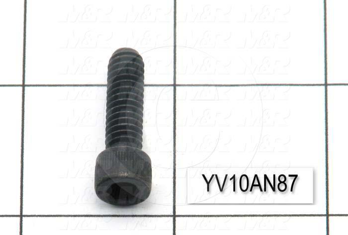 Machine Screws, Socket Head, Steel, Thread Size 1/4-20, Screw Length 7/8 in., 0.88" Thread Length, Right Hand, Black Oxide