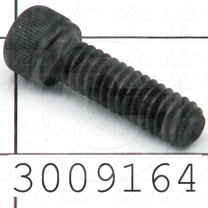 Machine Screws, Socket Head, Steel, Thread Size 1/4-20, Screw Length 7/8 in., Full Thread Length, Right Hand, Black Oxide