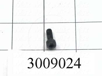 Machine Screws, Socket Head, Steel, Thread Size 10-24, Screw Length 1/2 in., Full Thread Length, Right Hand, Black Oxide