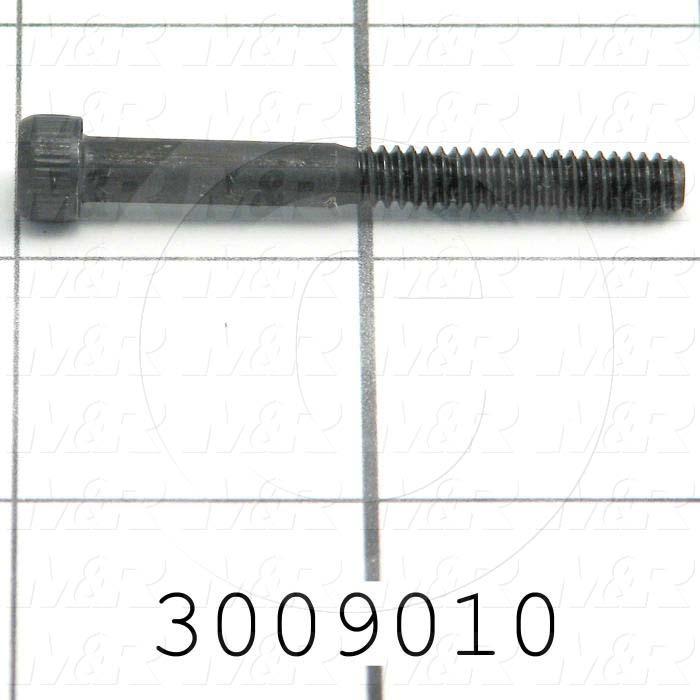 Machine Screws, Socket Head, Steel, Thread Size 10-24, Screw Length 1 3/4", Partial Thread Length, Right Hand, Black Oxide
