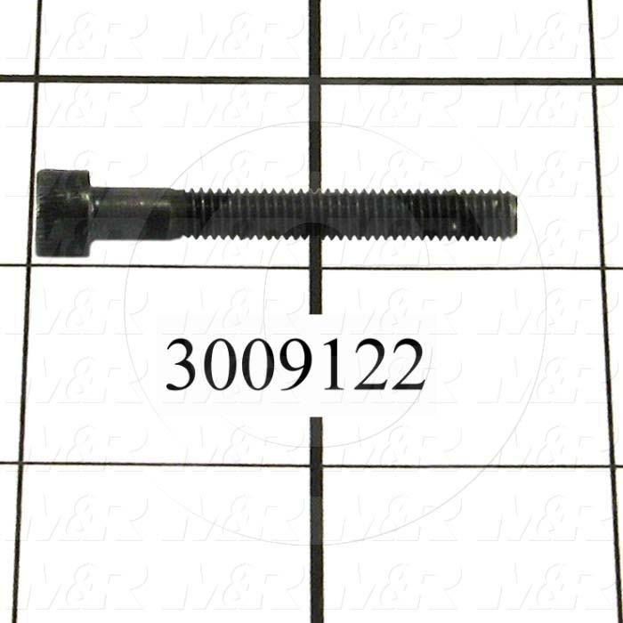 Machine Screws, Socket Head, Steel, Thread Size 10-24, Screw Length 1 3/8 in., Partial Thread Length, Right Hand, Black Oxide