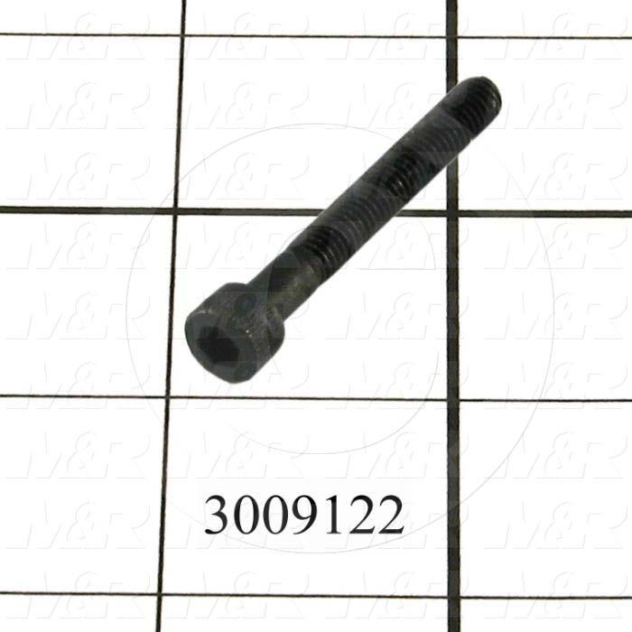 Machine Screws, Socket Head, Steel, Thread Size 10-24, Screw Length 1 3/8 in., Partial Thread Length, Right Hand, Black Oxide
