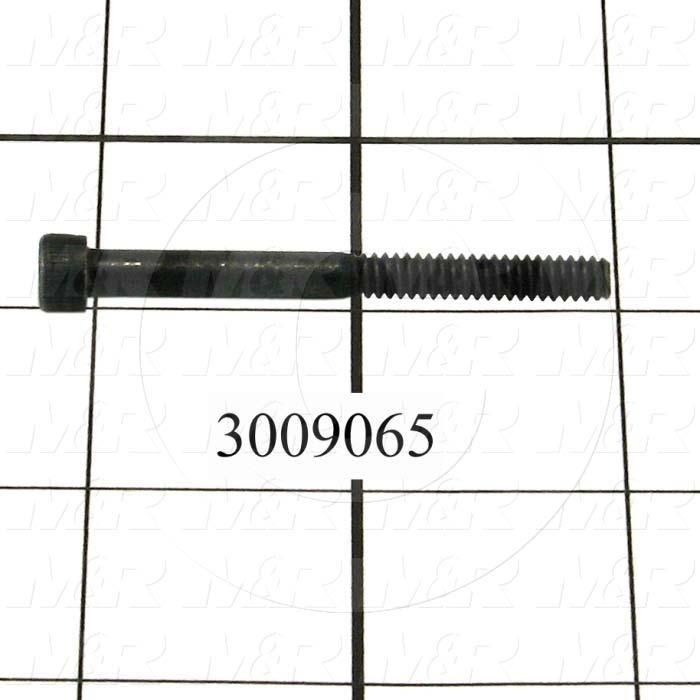 Machine Screws, Socket Head, Steel, Thread Size 10-24, Screw Length 2.00 in., Partial Thread Length, Right Hand, Black Oxide