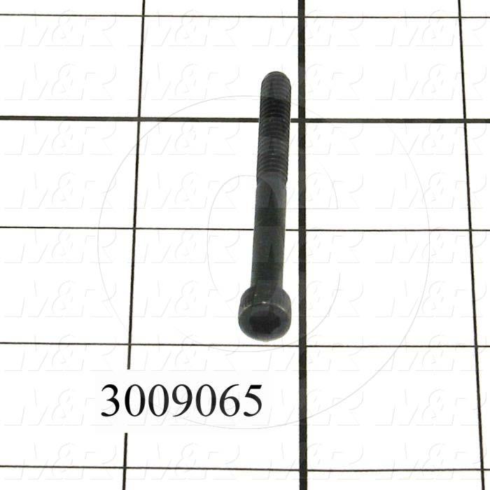 Machine Screws, Socket Head, Steel, Thread Size 10-24, Screw Length 2.00 in., Partial Thread Length, Right Hand, Black Oxide