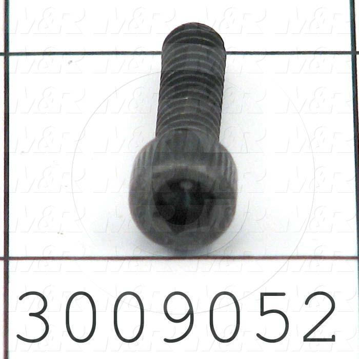Machine Screws, Socket Head, Steel, Thread Size 10-24, Screw Length 3/4", Full Thread Length, Right Hand, Black Oxide