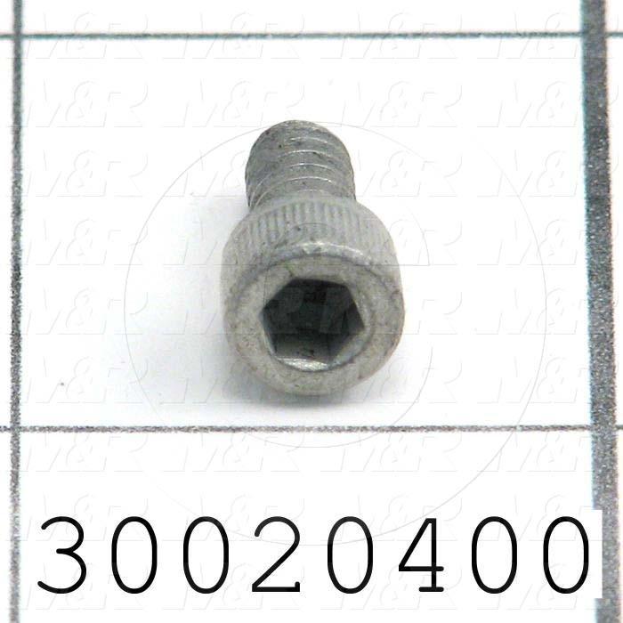 Machine Screws, Socket Head, Steel, Thread Size 10-24, Screw Length 3/8 in., Full Thread Length, Right Hand, Zinc Plated