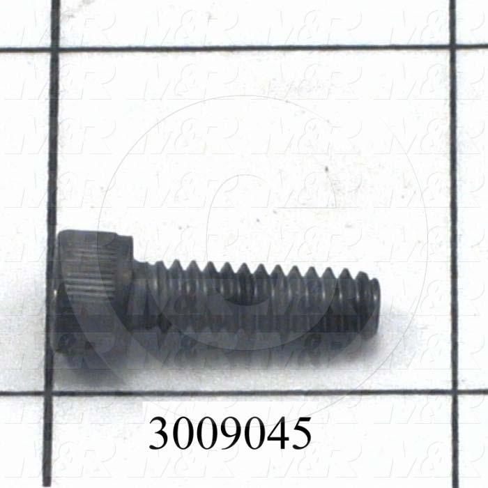 Machine Screws, Socket Head, Steel, Thread Size 10-24, Screw Length 5/8", Full Thread Length, Right Hand, Black Oxide