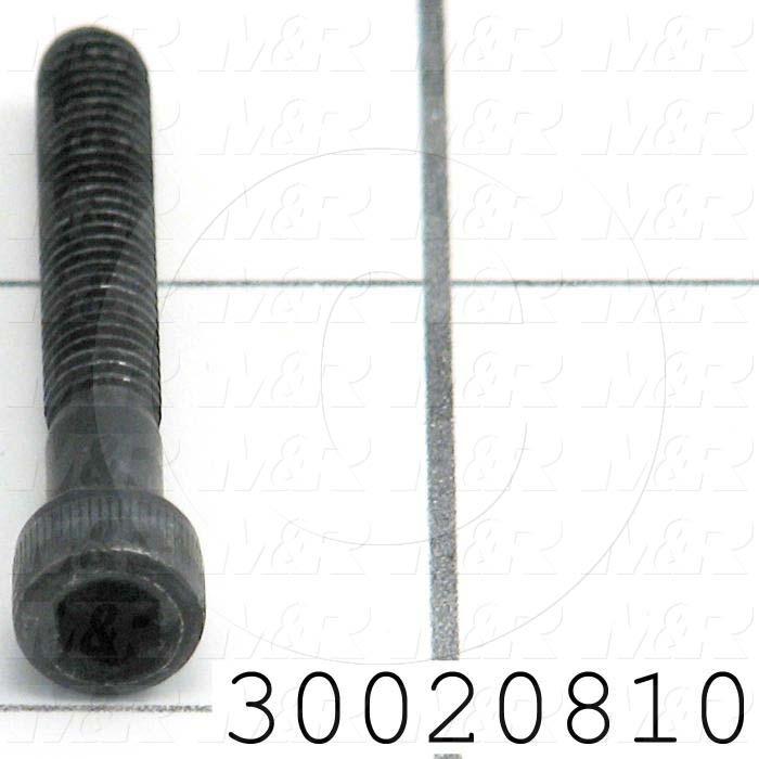 Machine Screws, Socket Head, Steel, Thread Size 10-32, Screw Length 1 1/4 in., Full Thread Length, Right Hand, Zinc
