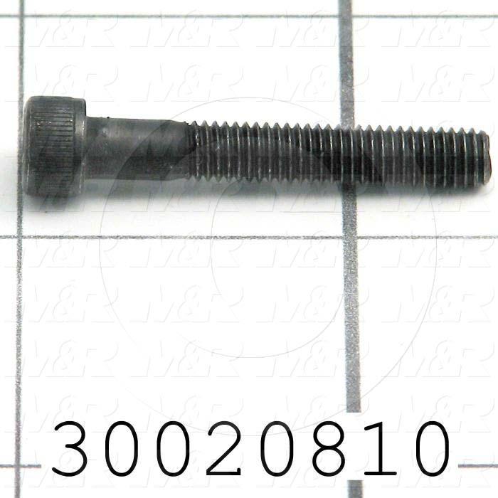 Machine Screws, Socket Head, Steel, Thread Size 10-32, Screw Length 1 1/4 in., Full Thread Length, Right Hand, Zinc