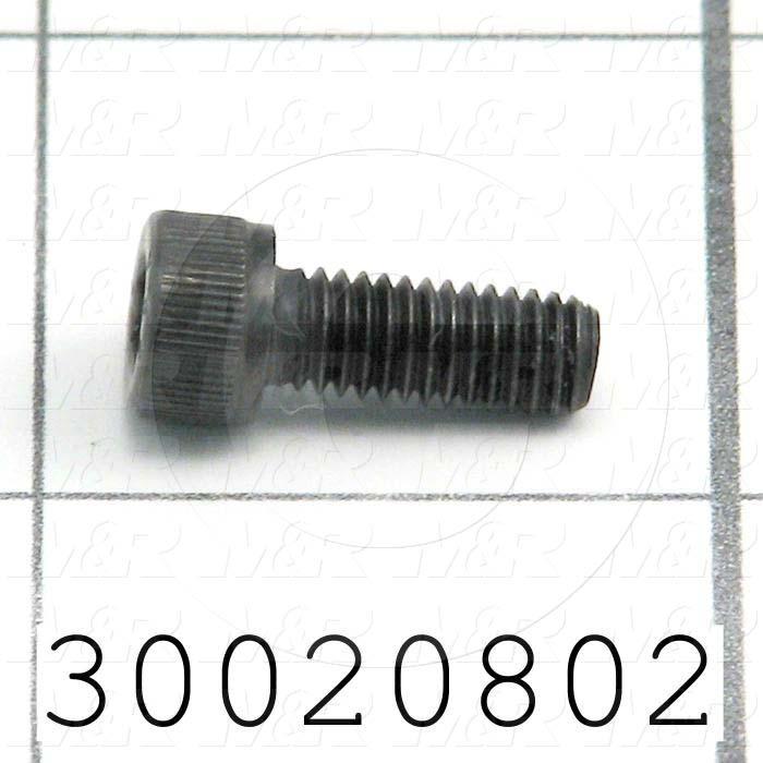 Machine Screws, Socket Head, Steel, Thread Size 10-32, Screw Length 1/2 in., Full Thread Length, Right Hand, Zinc