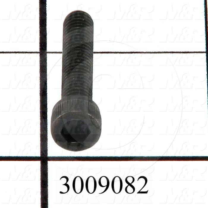 Machine Screws, Socket Head, Steel, Thread Size 10-32, Screw Length 1", Full Thread Length, Right Hand, Black Oxide