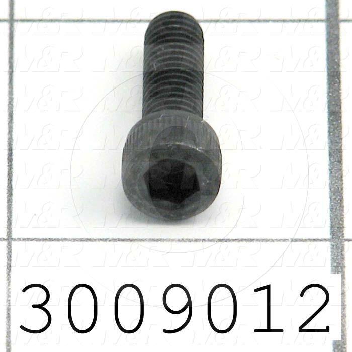 Machine Screws, Socket Head, Steel, Thread Size 10-32, Screw Length 5/8", Full Thread Length, Right Hand, Black Oxide
