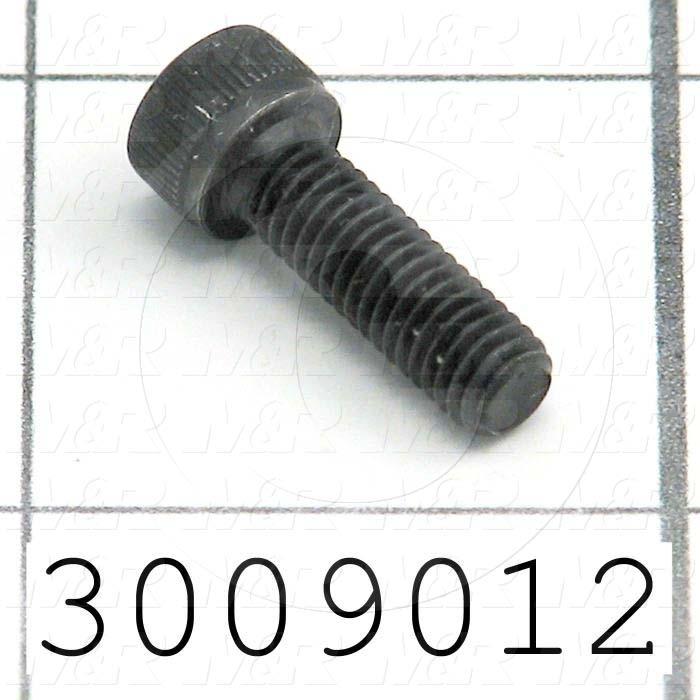 Machine Screws, Socket Head, Steel, Thread Size 10-32, Screw Length 5/8", Full Thread Length, Right Hand, Black Oxide