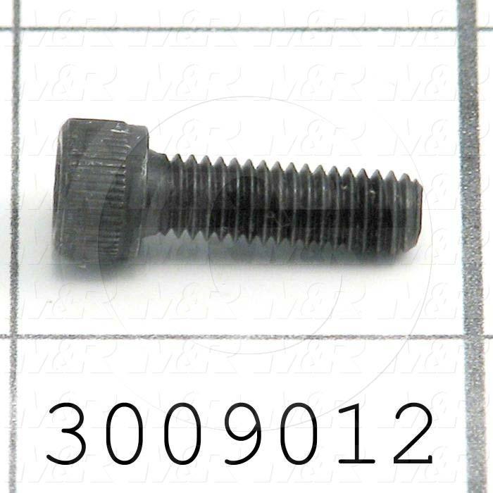Machine Screws, Socket Head, Steel, Thread Size 10-32, Screw Length 5/8", Full Thread Length, Right Hand, Black Oxide