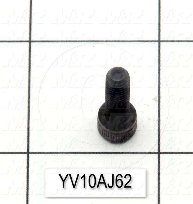 Machine Screws, Socket Head, Steel, Thread Size 10-32, Screw Length 5/8", Full Thread Length, Right Hand, Black Oxide