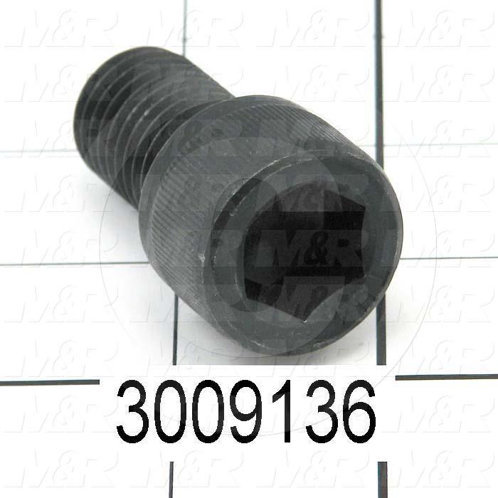 Machine Screws, Socket Head, Steel, Thread Size 3/4-10, Screw Length 1 1/4 in., Full Thread Length, Right Hand, Black Oxide