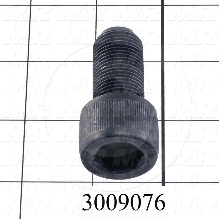 Machine Screws, Socket Head, Steel, Thread Size 3/4-16, Screw Length 1 1/2 in., Full Thread Length, Right Hand, Black Oxide