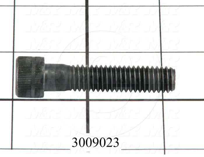Machine Screws, Socket Head, Steel, Thread Size 3/8-16, Screw Length 1 3/4", Full Thread Length, Right Hand, Black Oxide