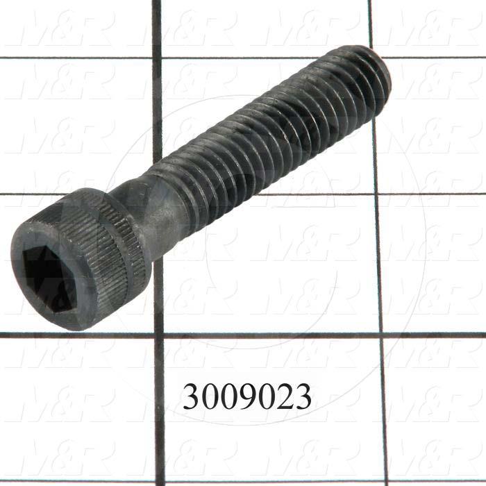 Machine Screws, Socket Head, Steel, Thread Size 3/8-16, Screw Length 1 3/4", Full Thread Length, Right Hand, Black Oxide