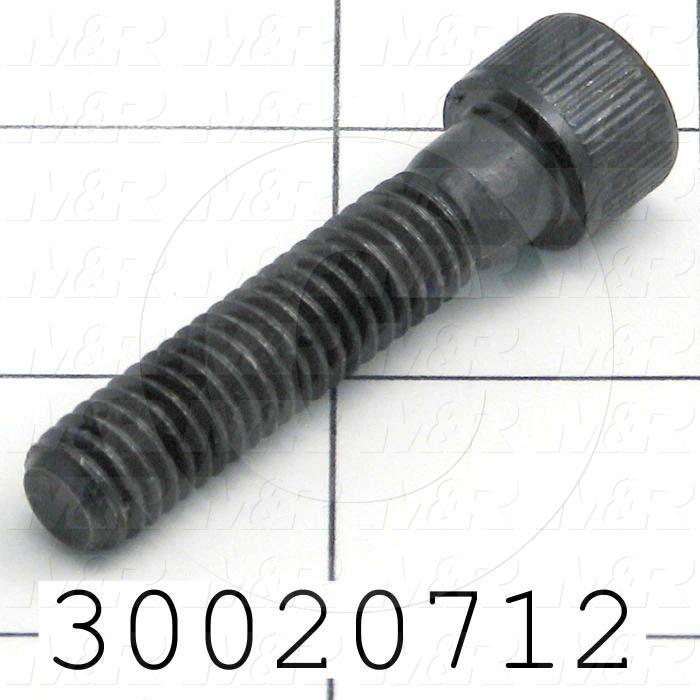 Machine Screws, Socket Head, Steel, Thread Size 3/8-16, Screw Length 1 3/4", Full Thread Length, Right Hand, Zinc