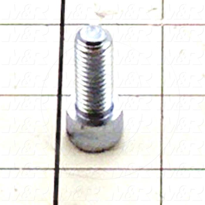 Machine Screws, Socket Head, Steel, Thread Size 3/8-16, Screw Length 1", Full Thread Length, Right Hand, Zinc